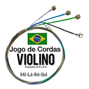 Encordoamento Completo para Violino Cordas em Aço Germany 04 Cordas 3/4 e 4/4