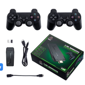 Videogame Stick 10mil 2 Controles Sem Fio Console Portatil Jogos Retro Antigo